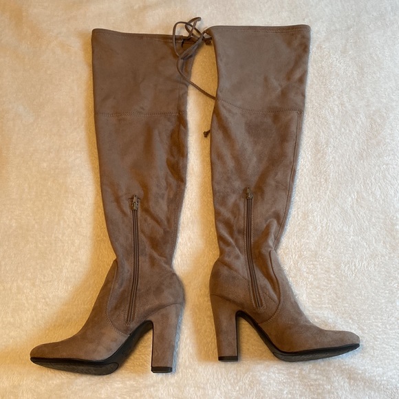 Unisa Tan Over the Knee Suede Boots - Picture 4 of 4